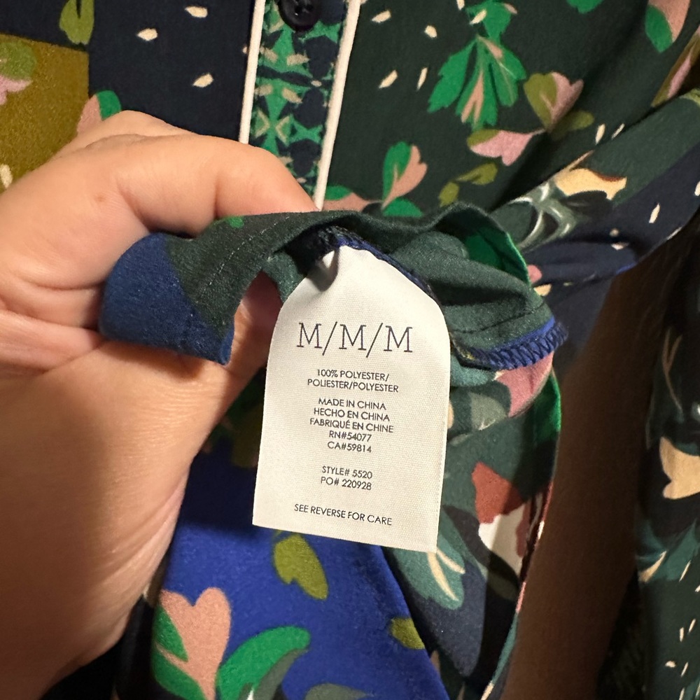 Cabi Bronco‎ Patchwork Button Down Blouse Top Siz… - image 6